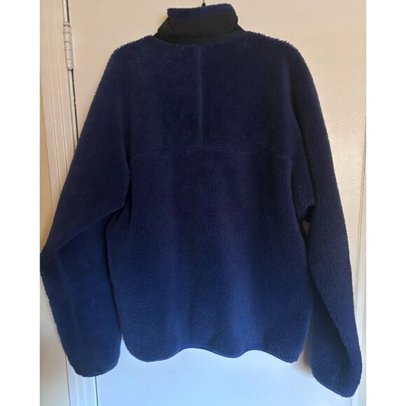 1990s Patagonia Deep Pile Patagonia Retro-X Sherpa Jacket Size XL - Picture 4 of 10